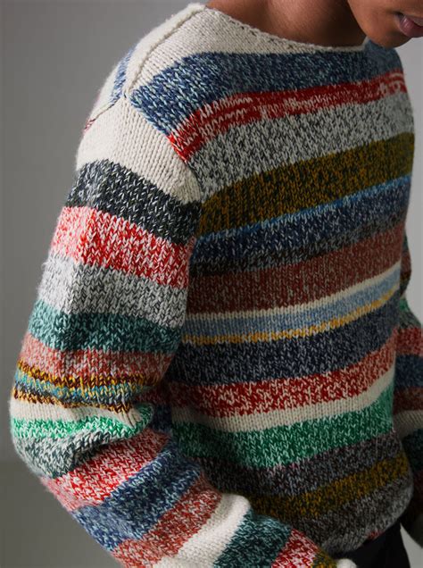 merino wool sweater burberry multicolor stripes|Burberry Merino Wool Striped Sweater .